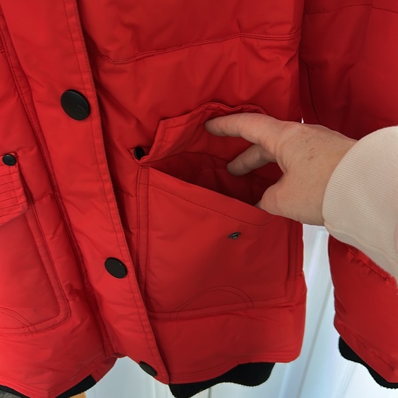 Noise winter jacket in red orange colour - Picture 2 of 11